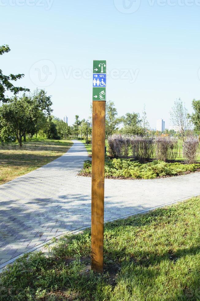 A sign on a pole photo