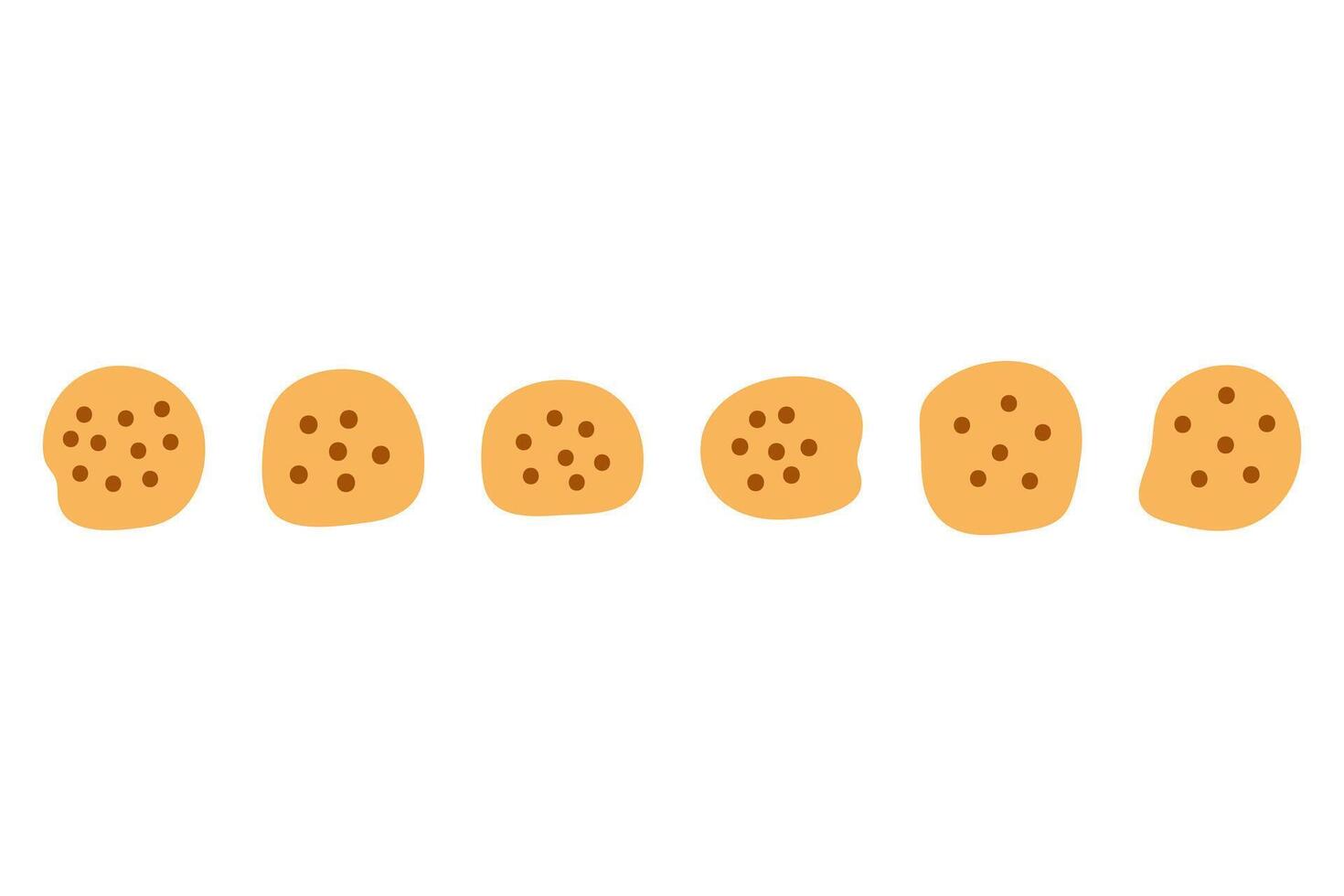 Illustration of Chocolate Chip Cookies vector