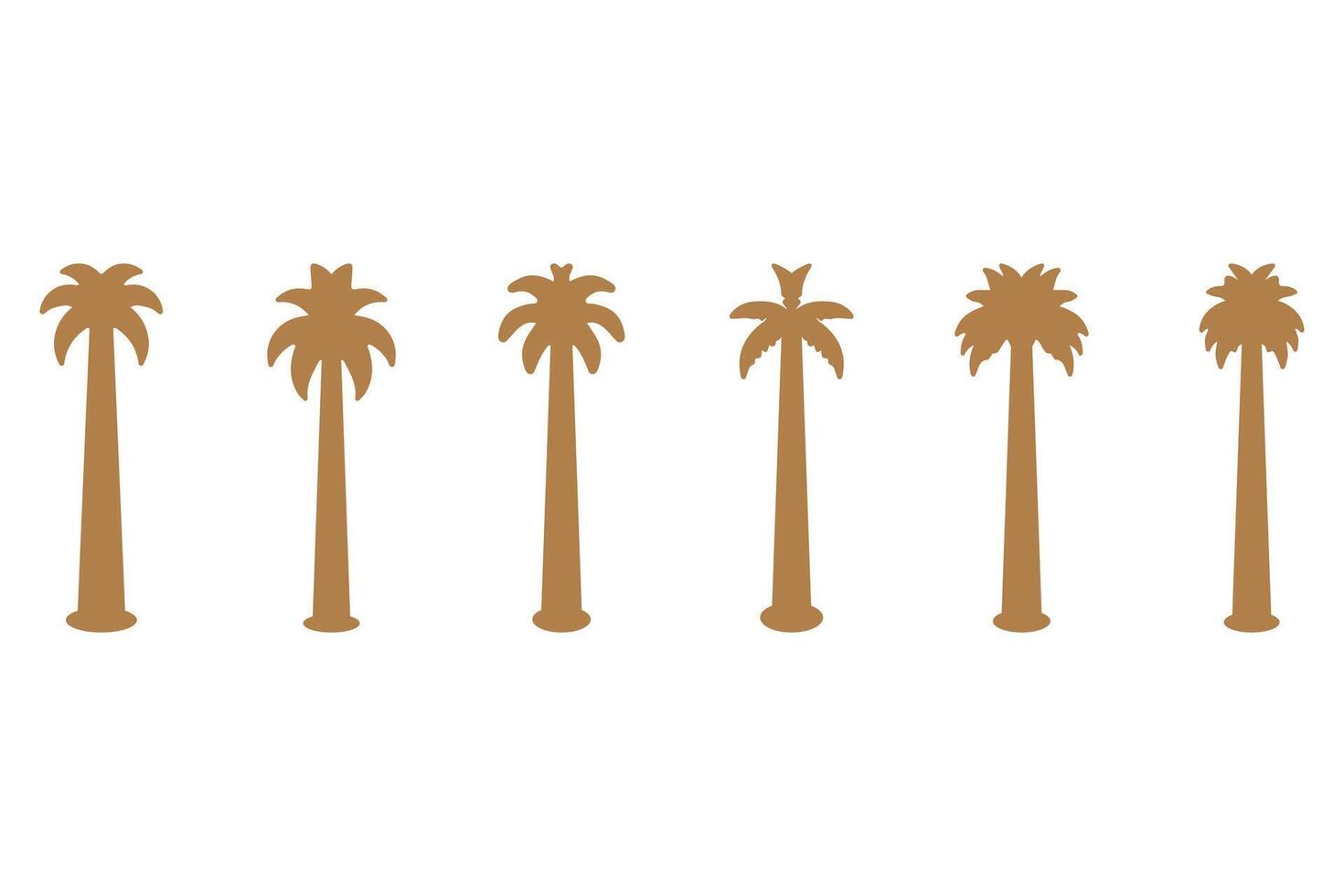 Silhouette Illustration of Palm Trees vector