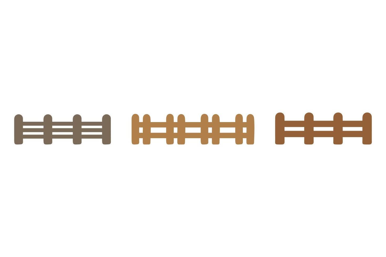 Illustration of Wooden Fences vector