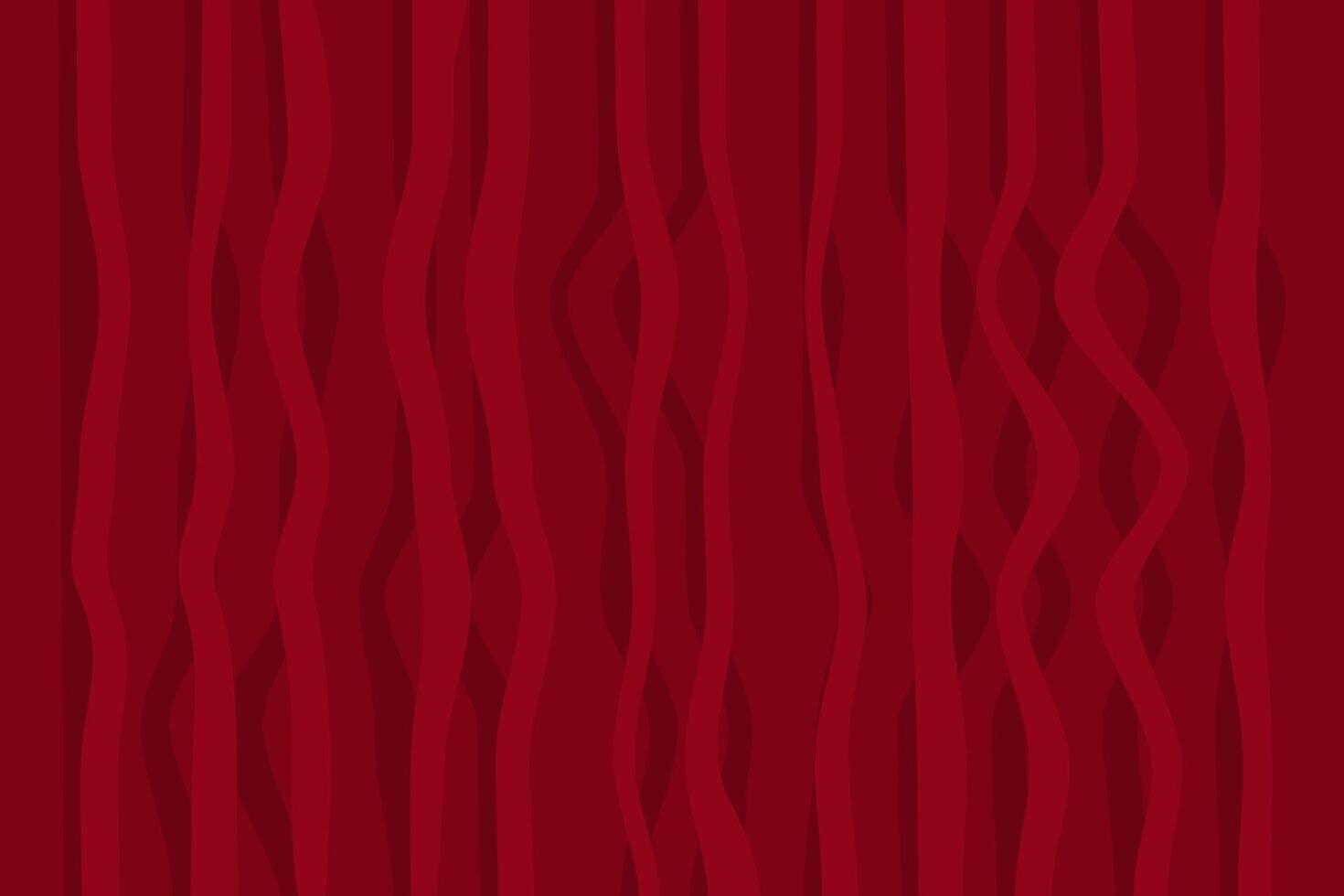 Deep Red Abstract Waves Pattern Design vector
