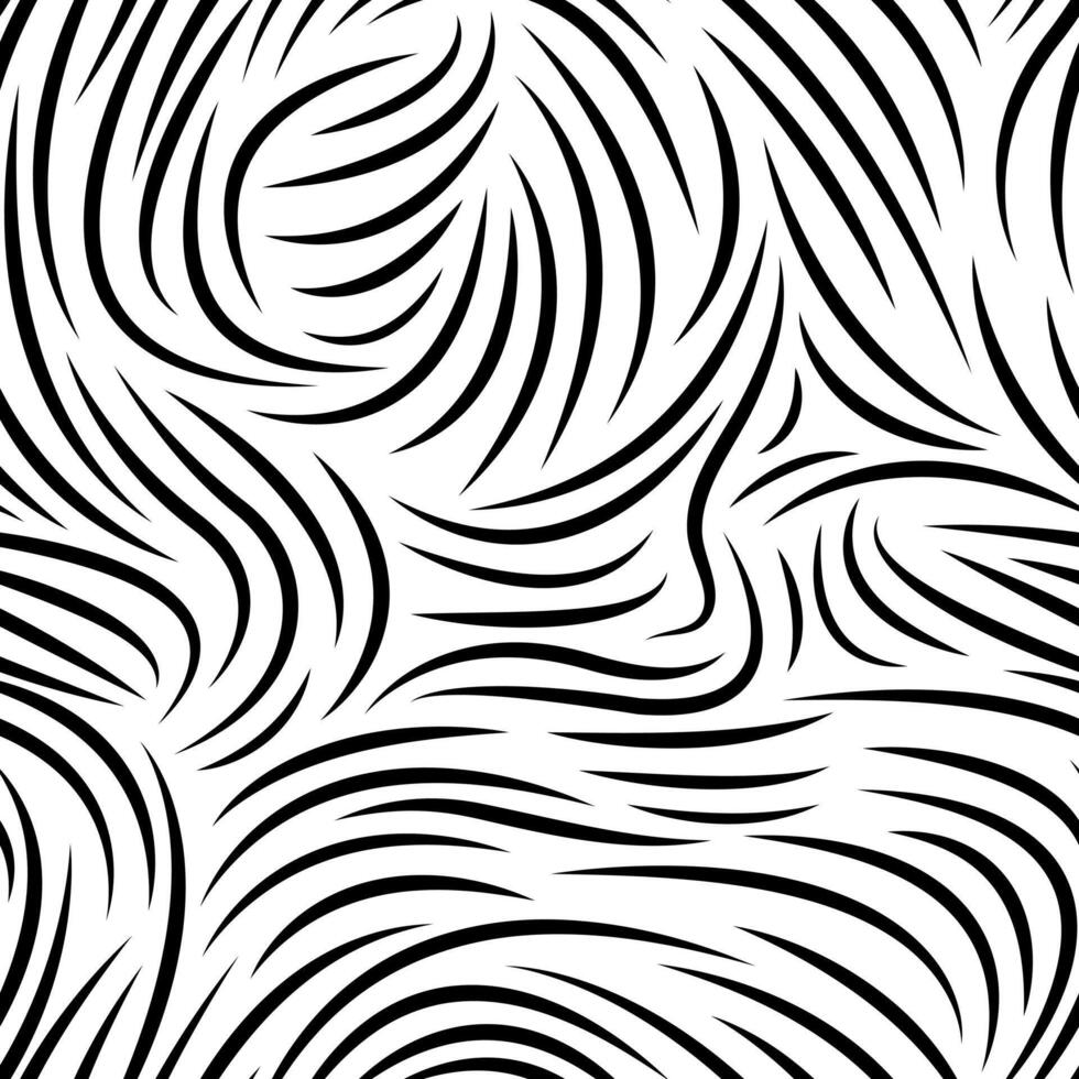 Abstract swirl monochrome seamless pattern background vector