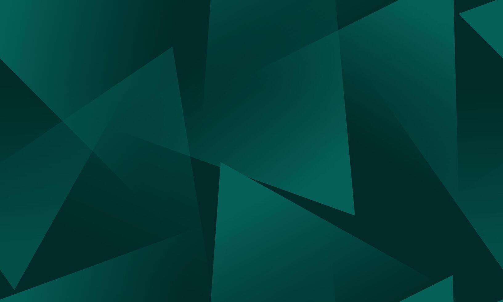 Abstract green emerald triangular facets background vector