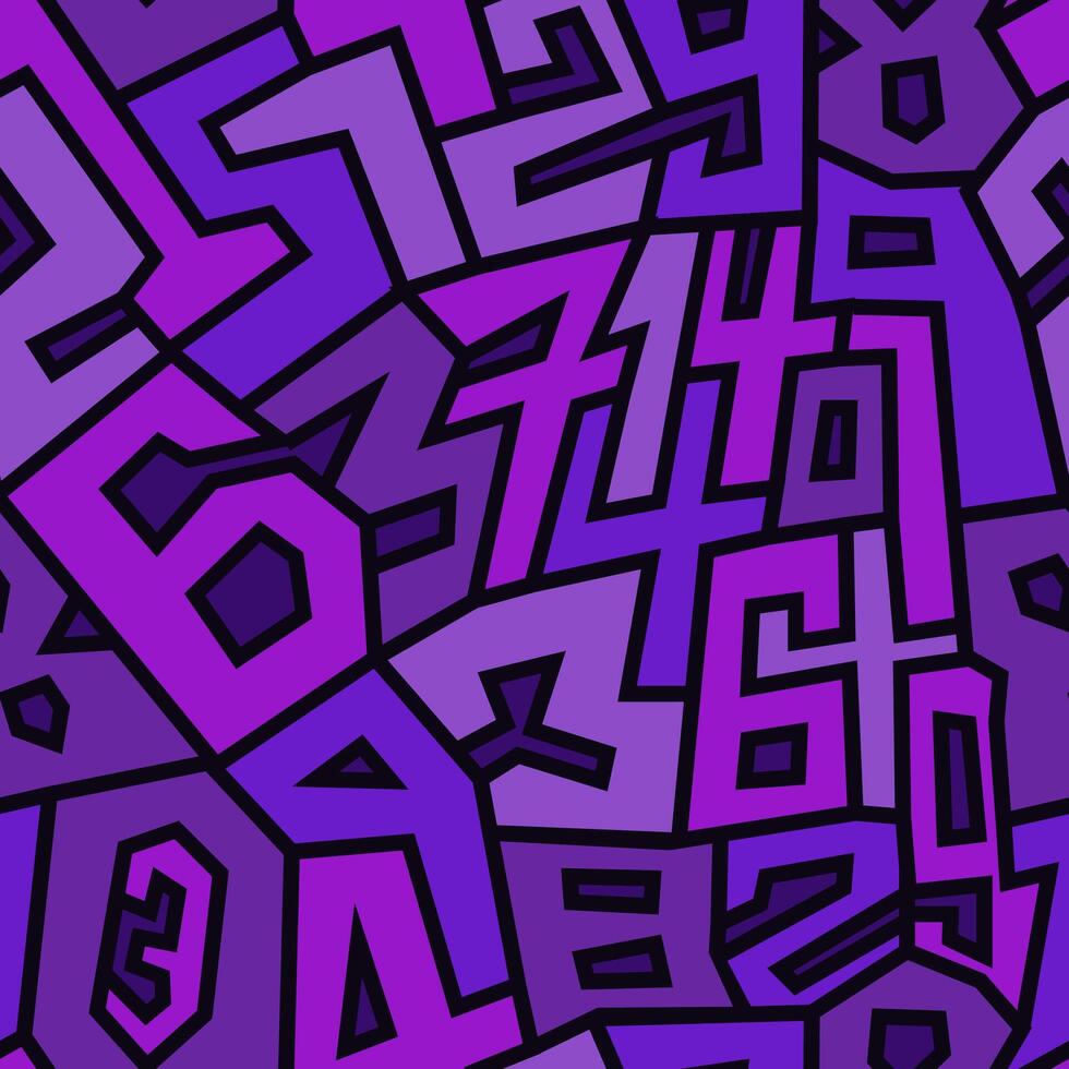 Modern abstract number pattern background vector