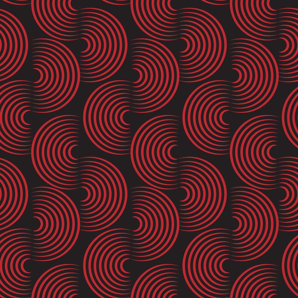 Red vortex, hypnotic spiral background vector