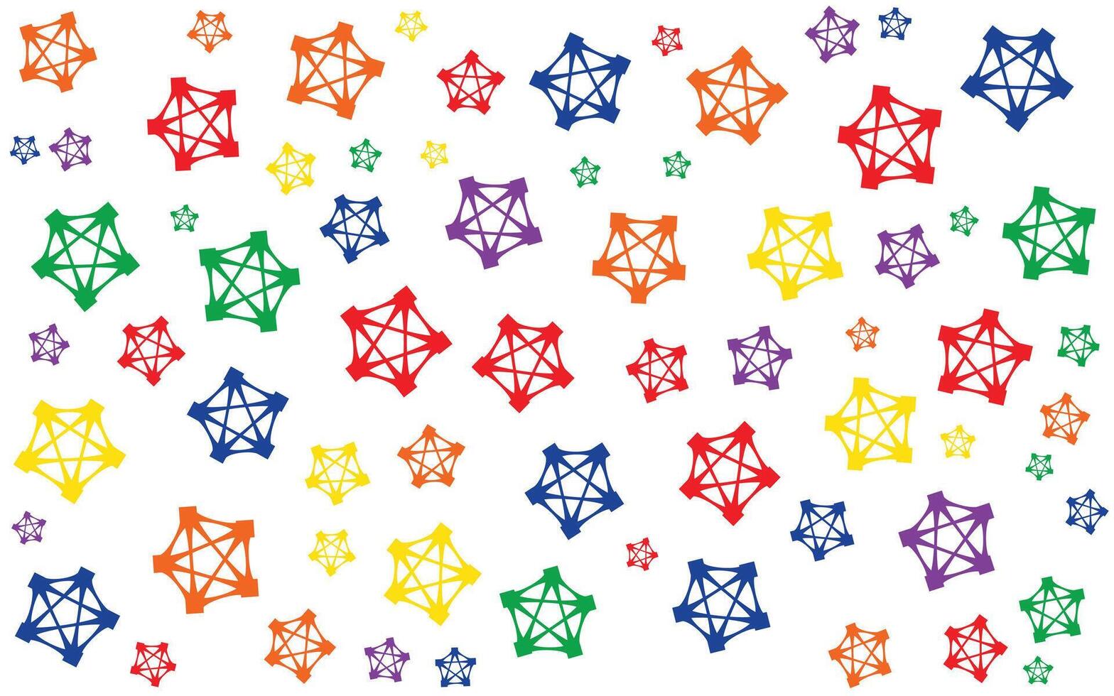 Colorful Shape Abstract background in flat style vector