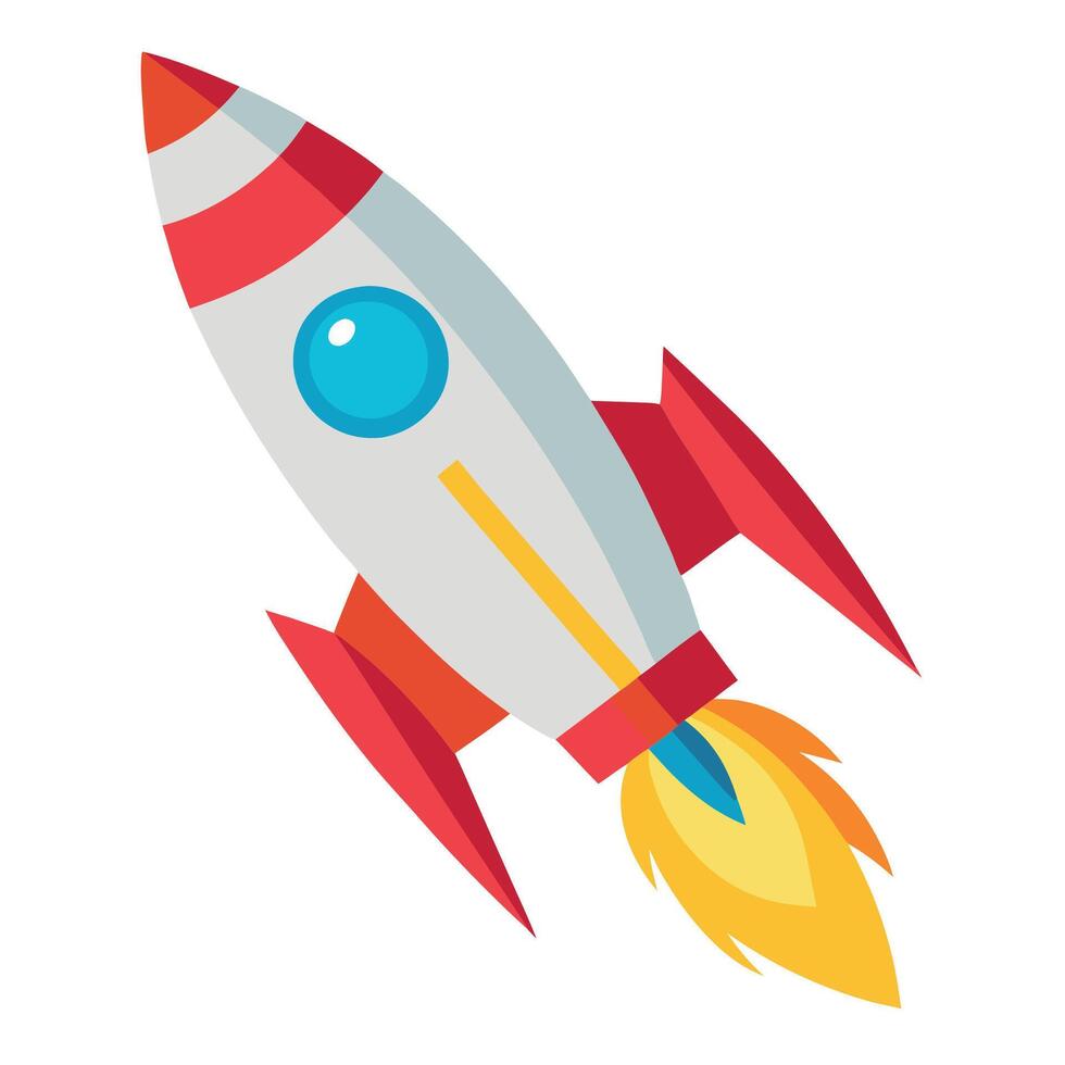 Rocket ship icon price 1 vector