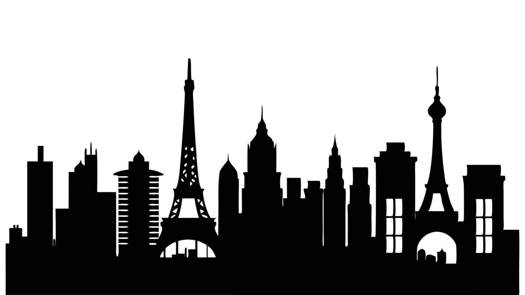 The city skyline vector