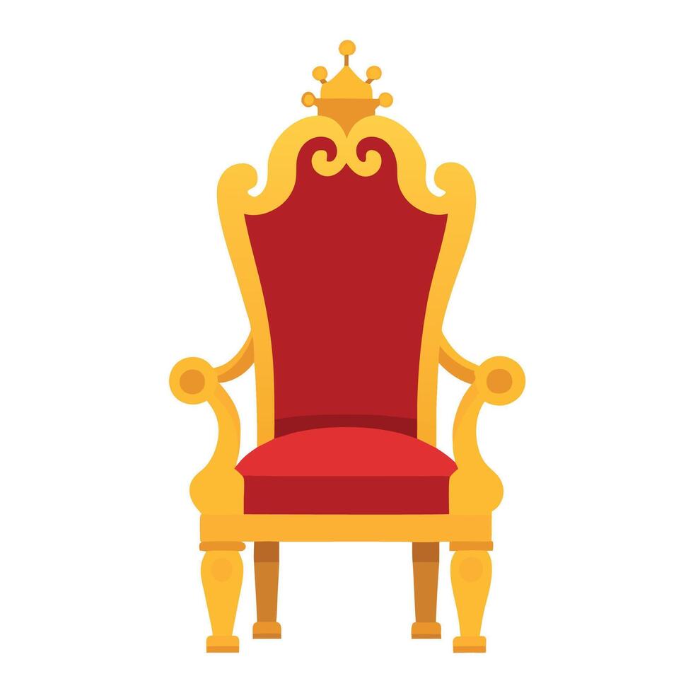 King's throne illustration vector