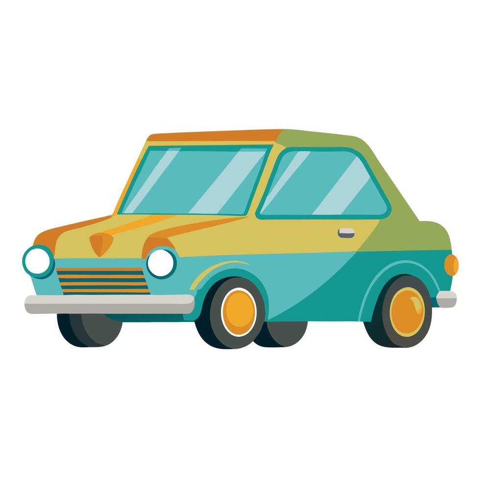 Retro car icon illustration vector