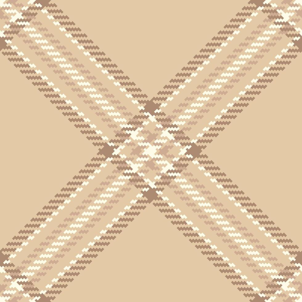 Styled check seamless fabric, color tartan textile . Victorian texture plaid pattern background in light and orange colors. vector