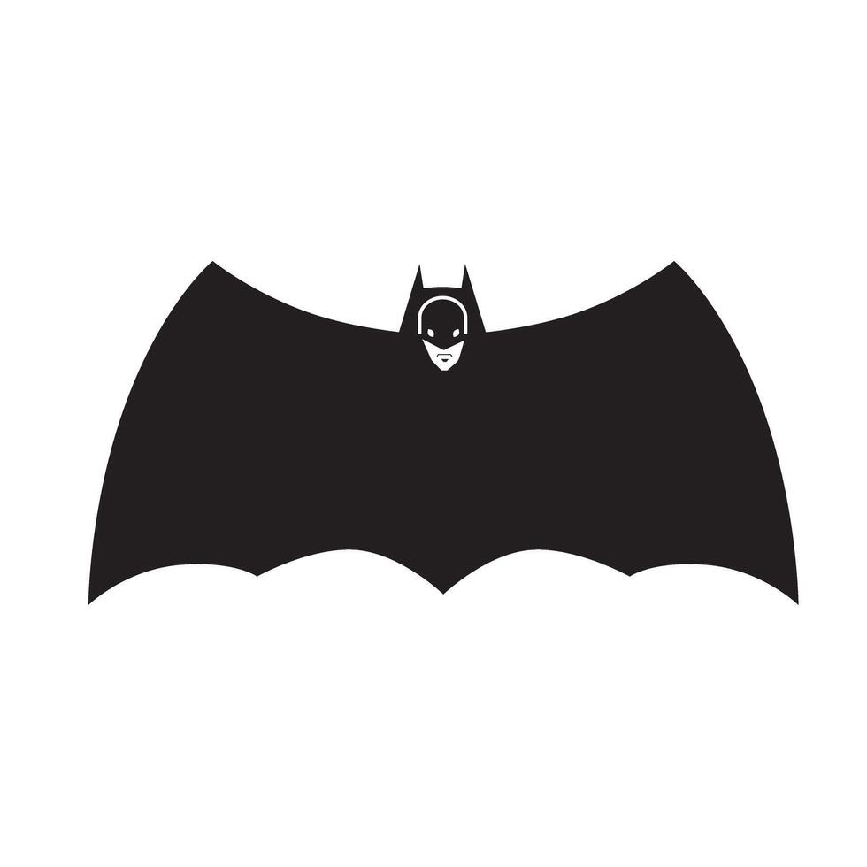 bat logo silhouette vector