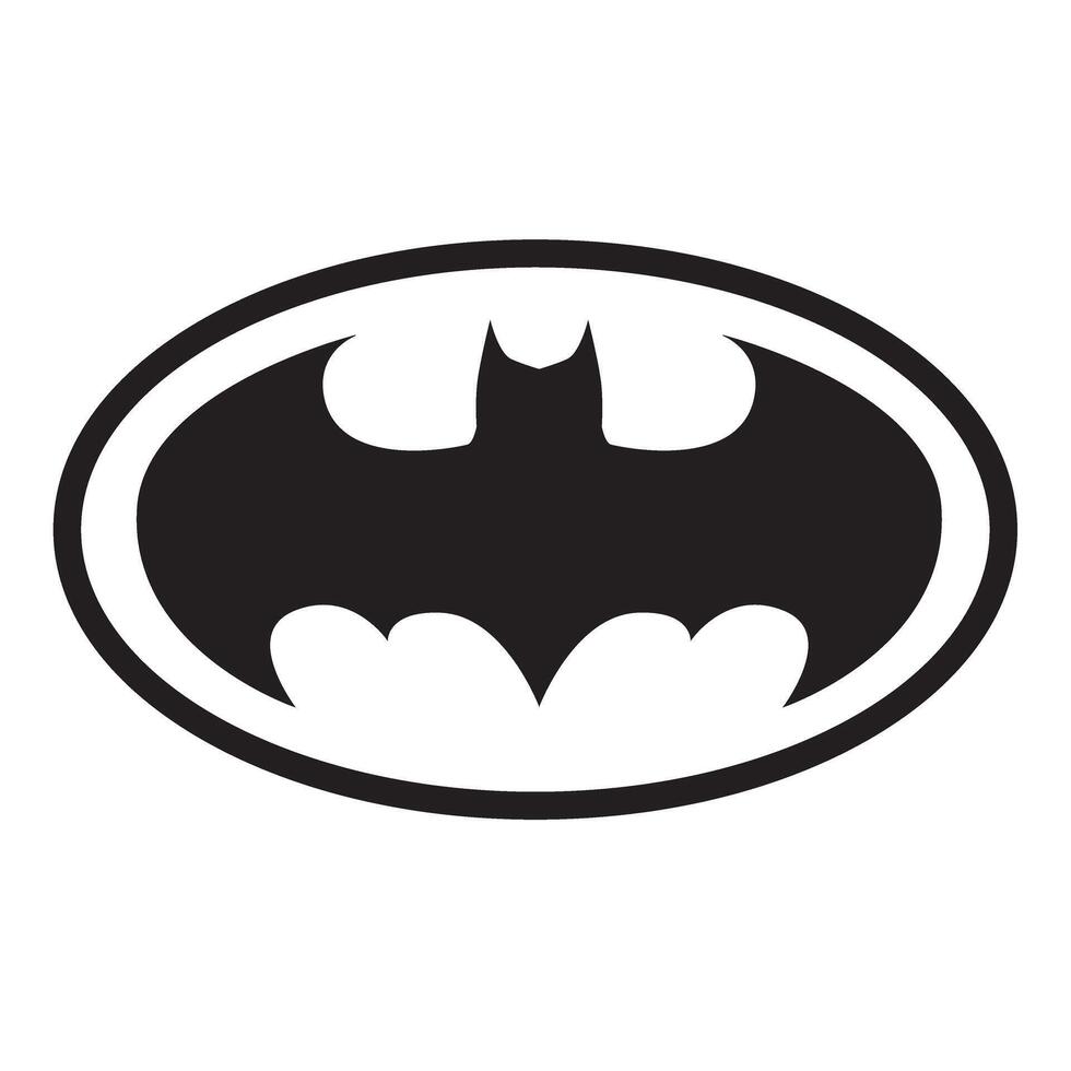 batman logo silhouette vector