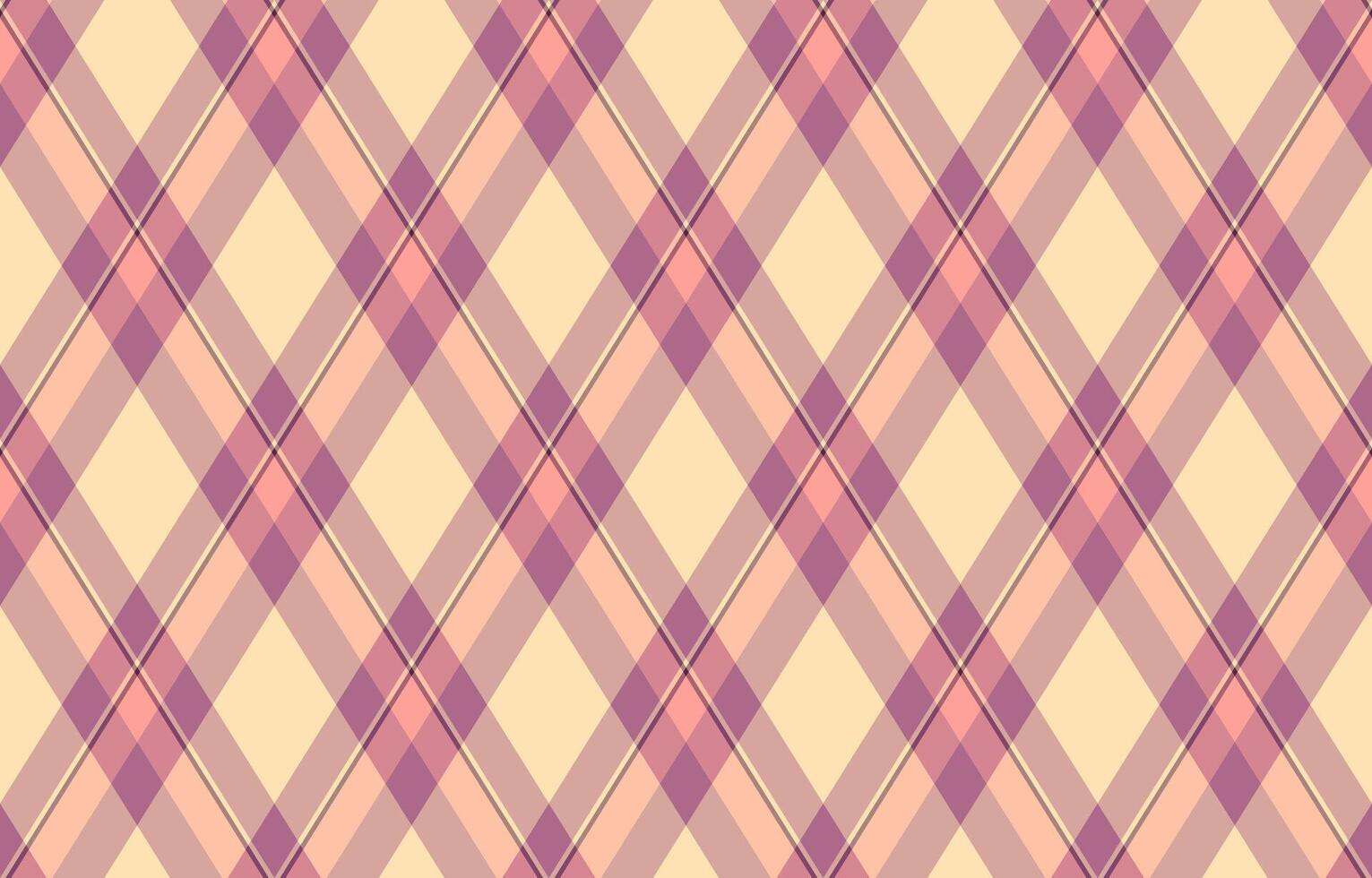 Argyle pattern of geometric rhombus. Harlequin check wallpaper design. Classic diamond shaped textile material for web background, print fabric clothing, sweater, wrapping paper, gift card, invitation vector