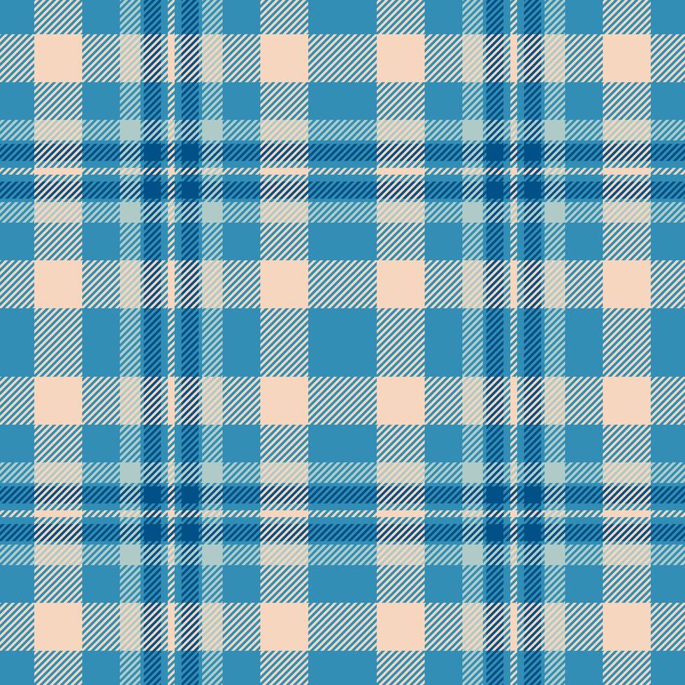 Handkerchief fabric pattern check, dreamy seamless plaid texture. Japan textile tartan background in cyan and light colors. vector