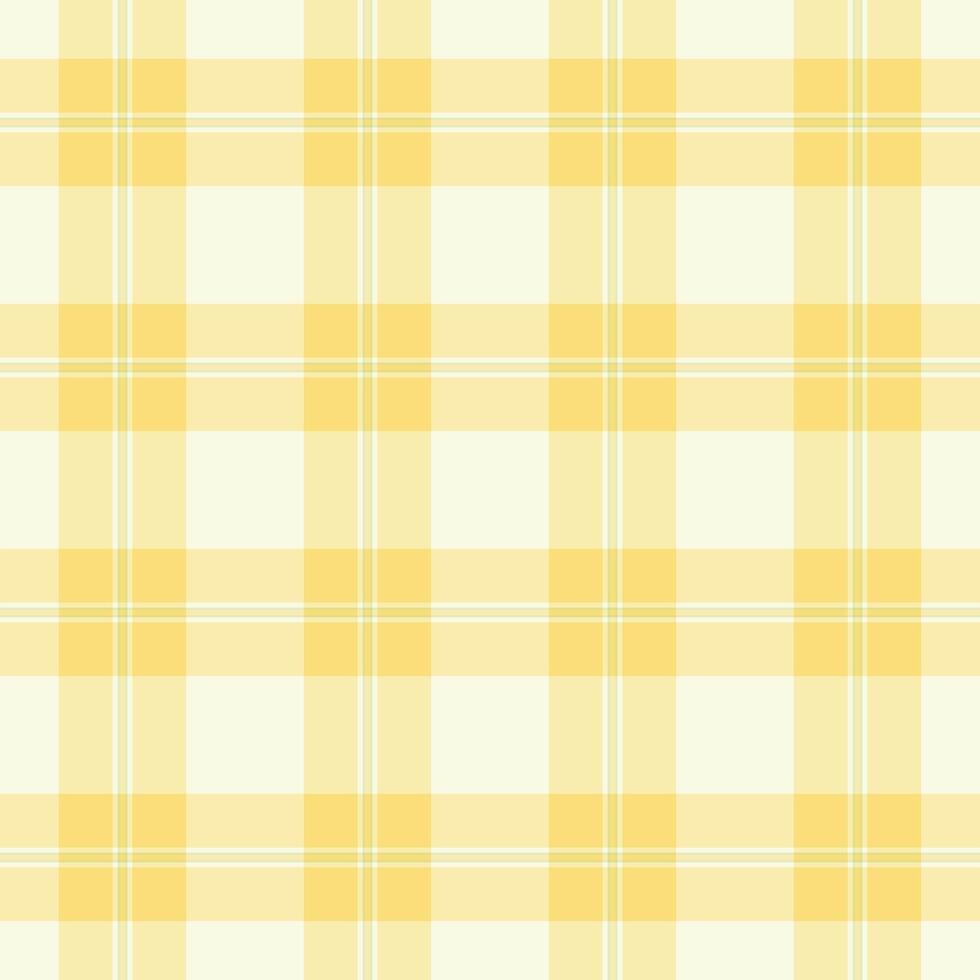 Cowboy pattern seamless background, italian check texture. Mockup tartan fabric plaid textile in yellow and light colors. vector