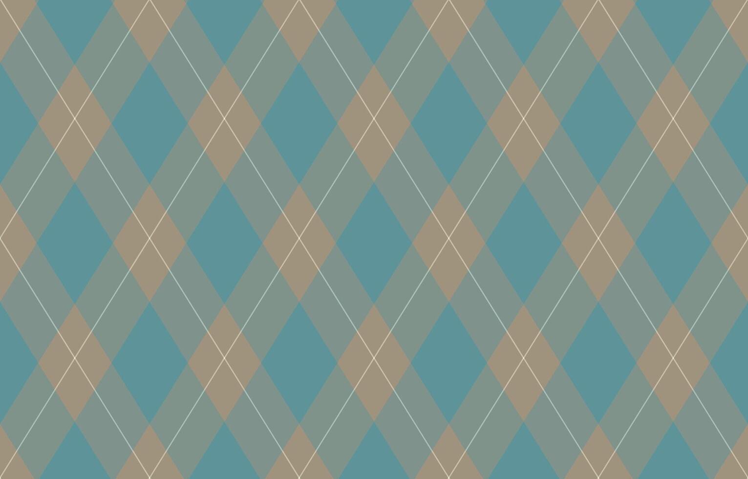 Argyle pattern of geometric rhombus. Harlequin check wallpaper design. Classic diamond shaped textile material for web background, print fabric clothing, sweater, wrapping paper, gift card, invitation vector