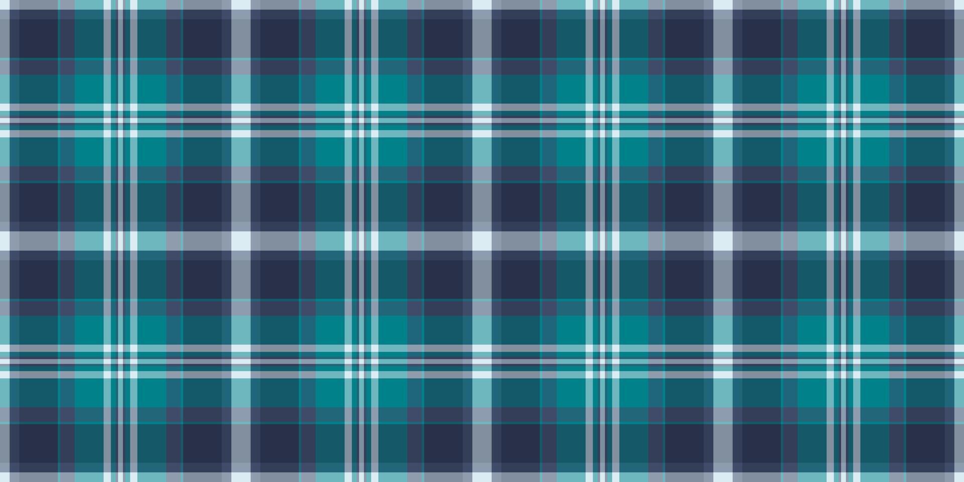Fashioned check pattern , small background fabric textile. Genuine seamless tartan texture plaid in cyan and pastel colors. vector