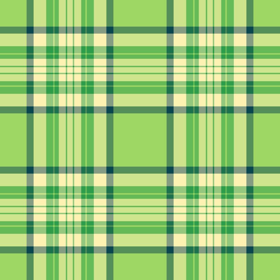 Traditional texture pattern tartan, tattersall plaid fabric background. Bathroom check seamless textile in green and lime colors. vector