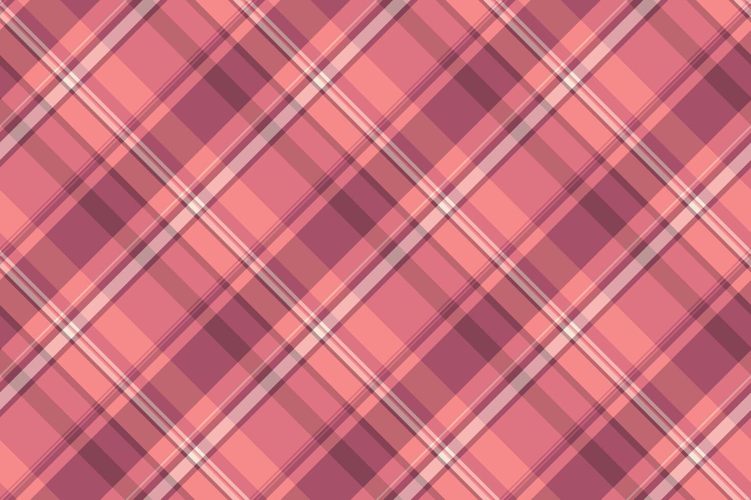 Creation texture tartan check, pyjamas pattern textile. Daisy seamless background fabric plaid in red and light colors. vector