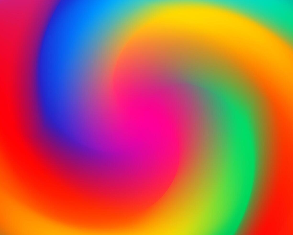 Bright rainbow swirl abstract background. twist wallpaper design. Shiny blur backdrop. vector