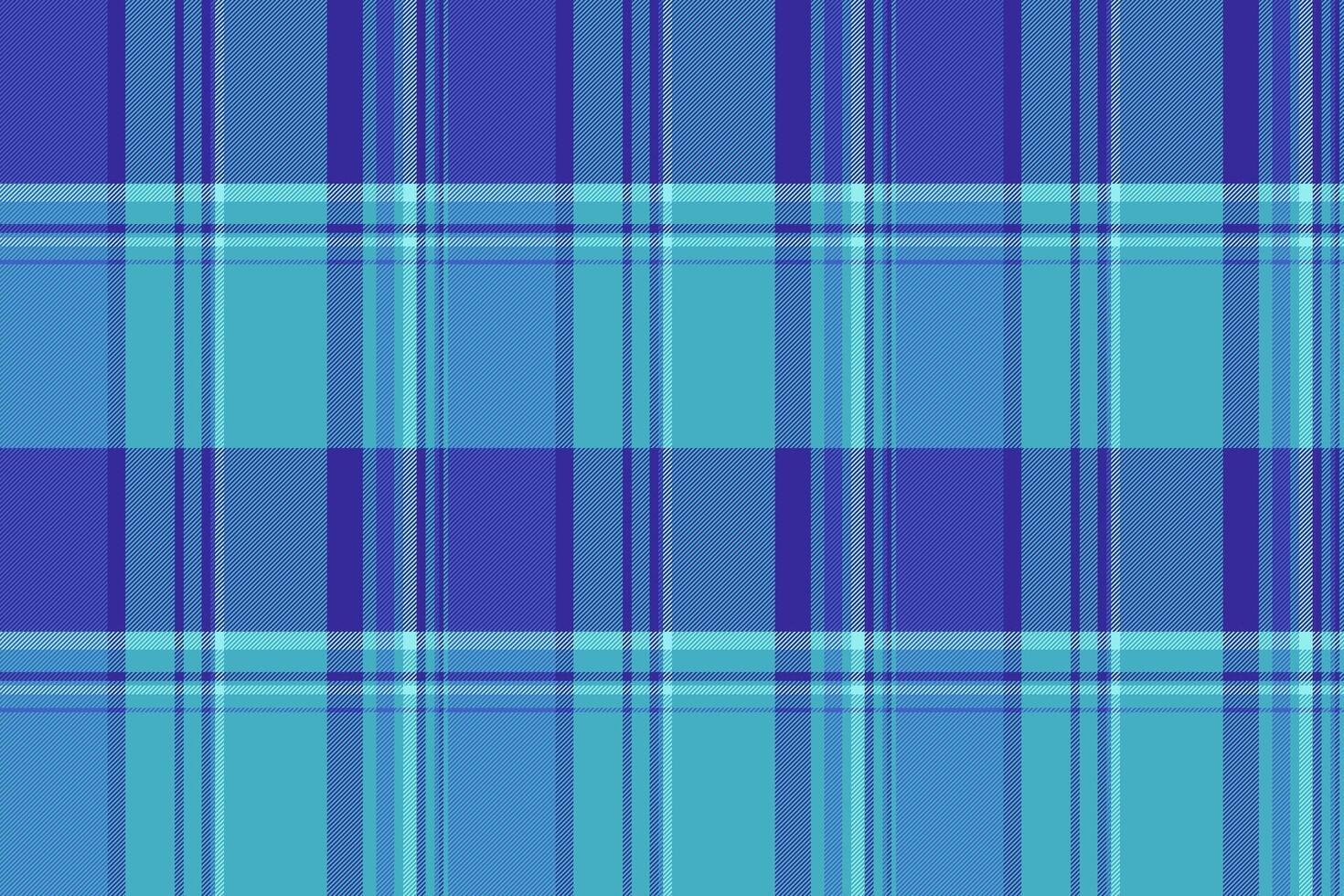 Birthday card background tartan, model seamless texture plaid. Teen check pattern fabric textile in cyan and indigo colors. vector