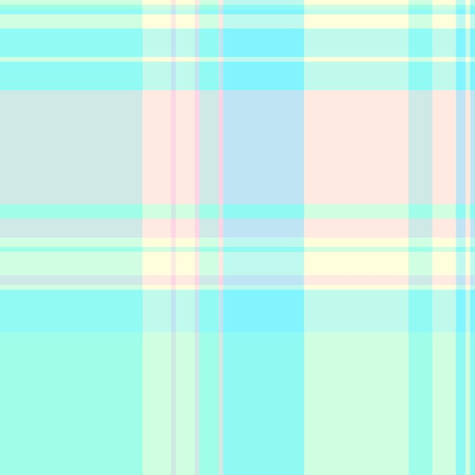 Occupation texture background, classic seamless check plaid. Cloth pattern textile tartan fabric in light and teal colors. vector