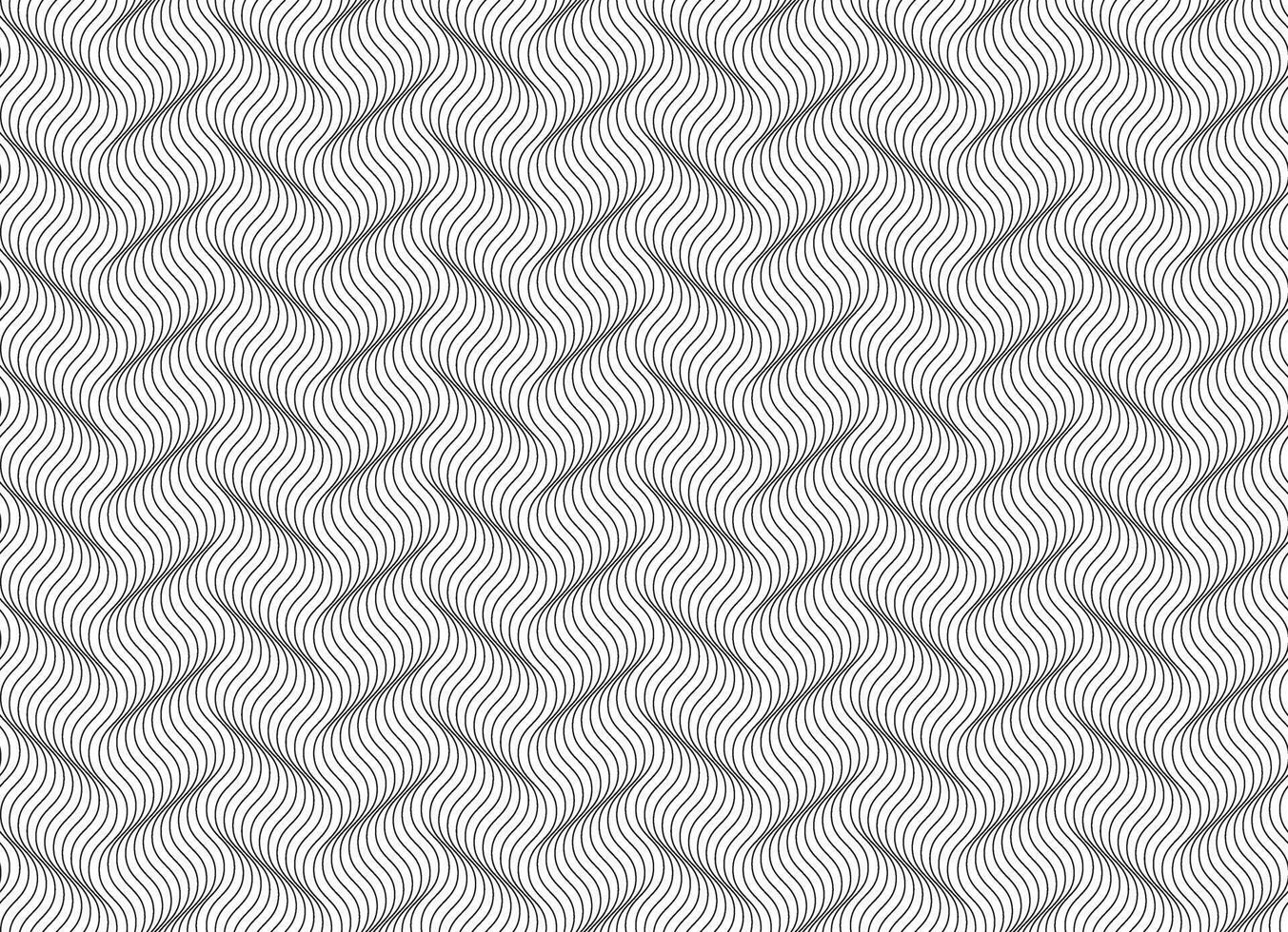 Abstratc background of swirle lines. Black and white line pattern with optical illusion effect. vector
