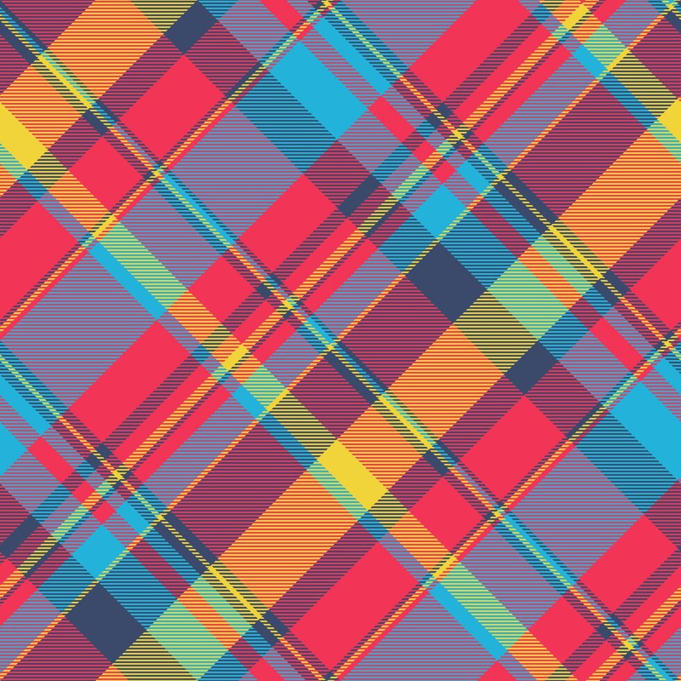 Industry plaid pattern textile, femininity fabric tartan background. Rural check texture seamless in red and blue colors. vector
