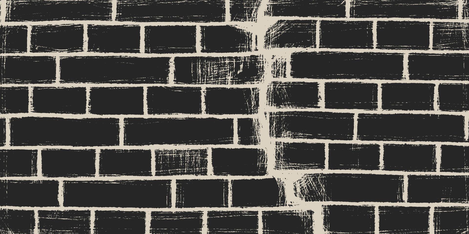 Weathered brick wall with visible cracks and imperfections vector