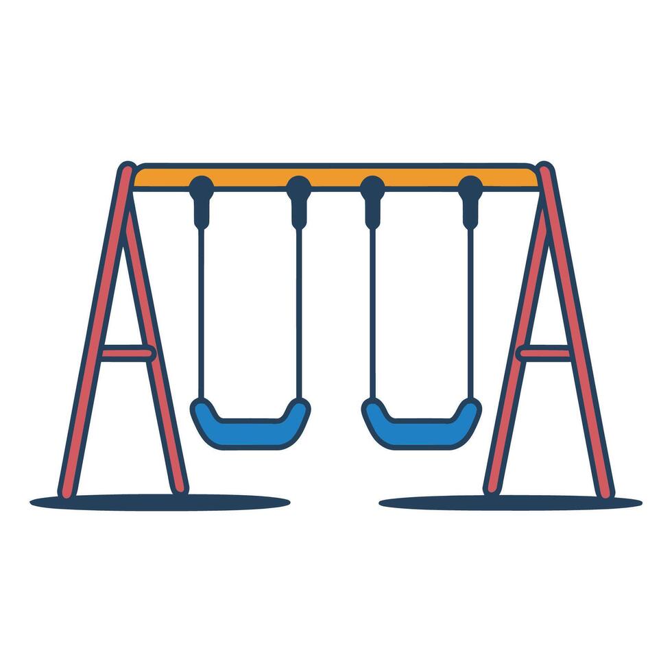 Colorful Swing Set Illustration vector