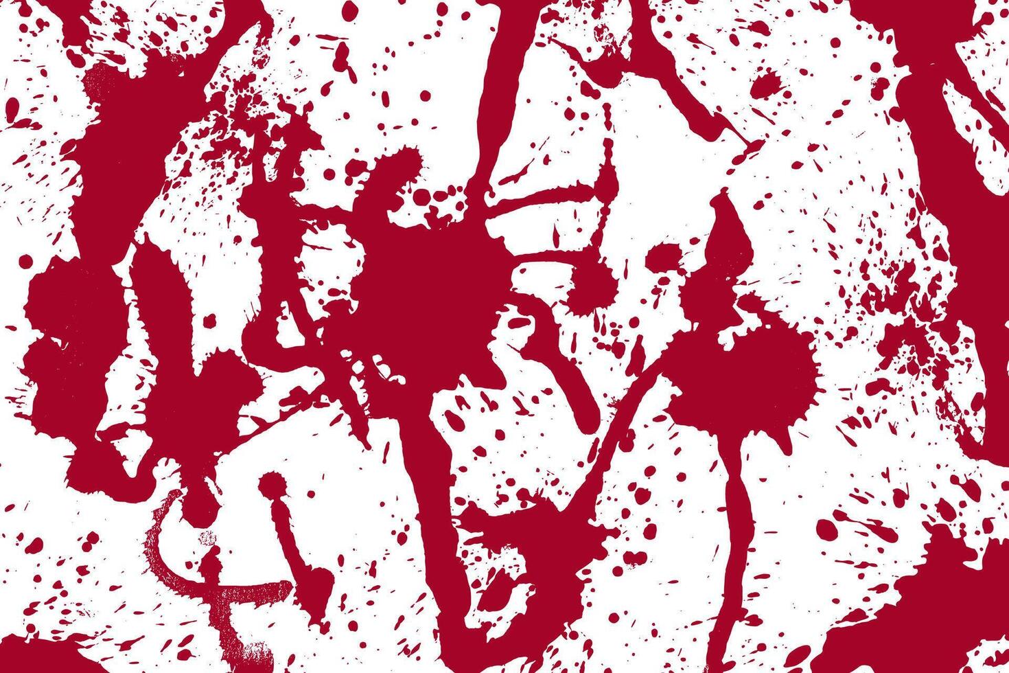 Blood Drops Splatter Background. Red bloody drops, spray and stains on white background. Halloween, criminal and horror designs. vector