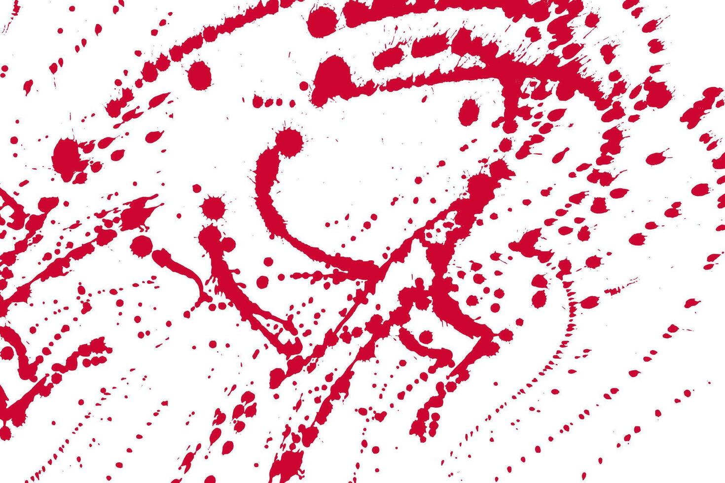 Red Blood Drops Background. Bloody drops, and spatter stains on white background. Halloween, criminal and horror designs. vector