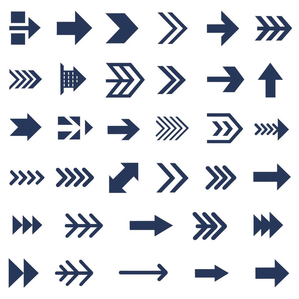 Arrow icons set vector