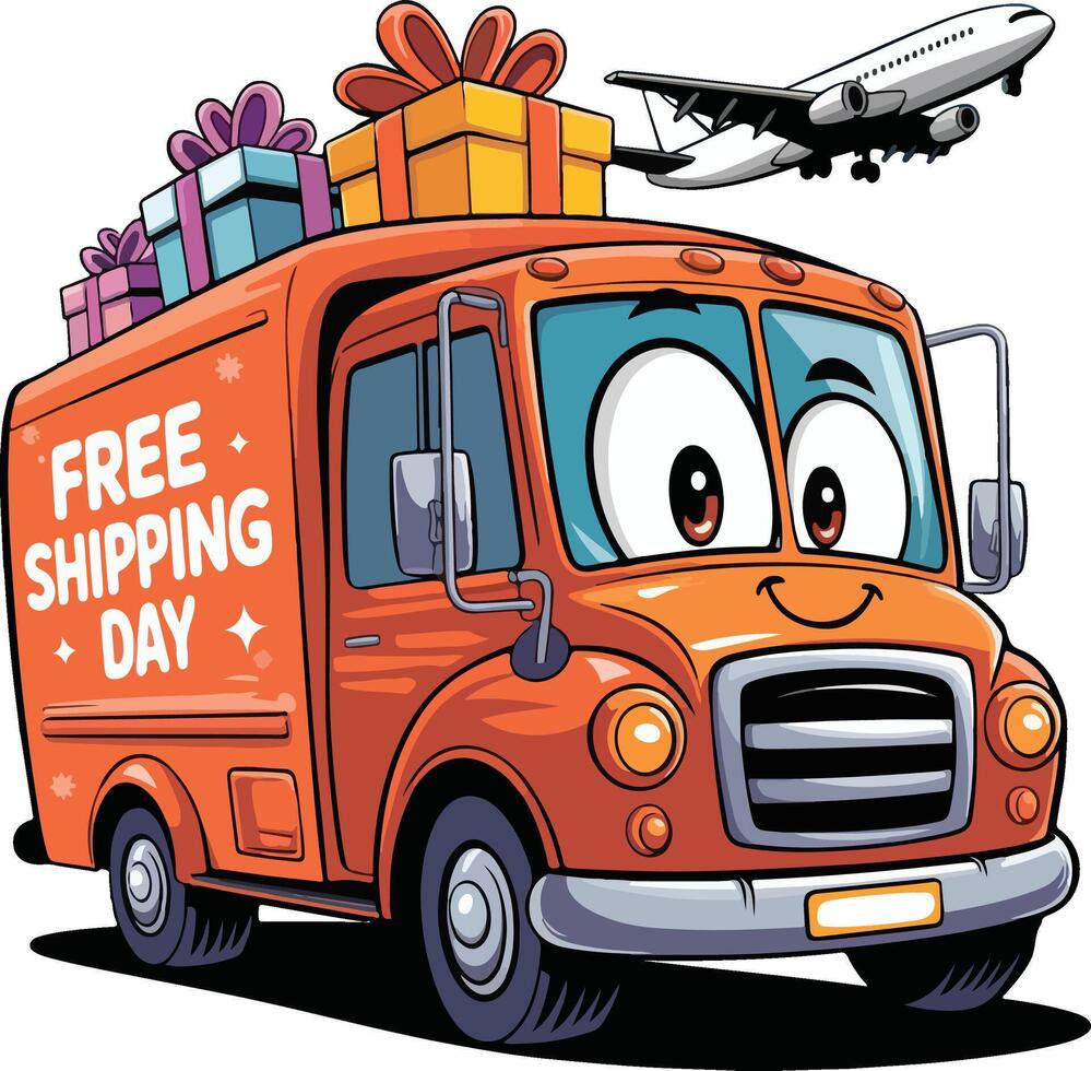 The Free Shipping Express vector