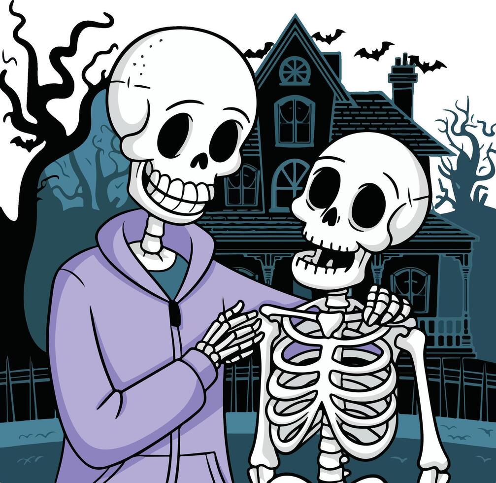 Back Up, I have Got Your Skeleton vector
