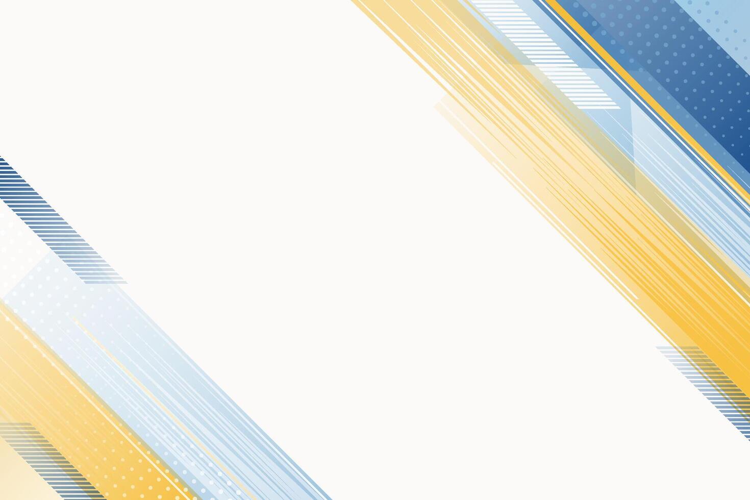 Yellow blue abstract geometric background design vector