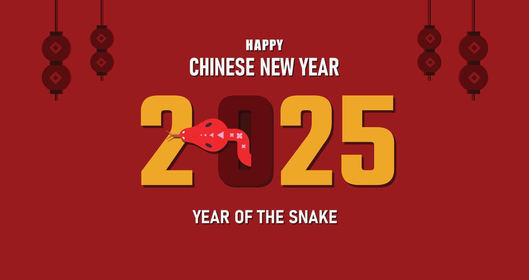 Happy New Year 2025 Background Banner Premium Snake Design For Chinese Happy New Year 2025 Background Banner Premium Snake Design For Chinese