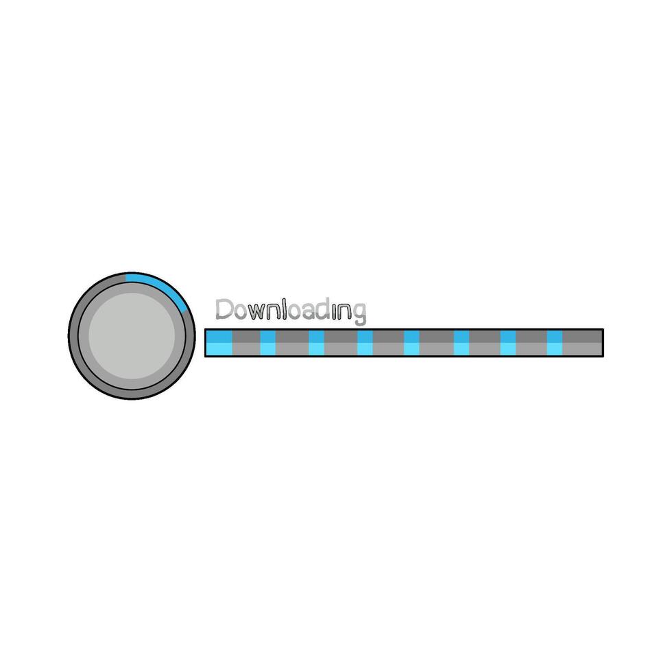 illustration of download progress vector