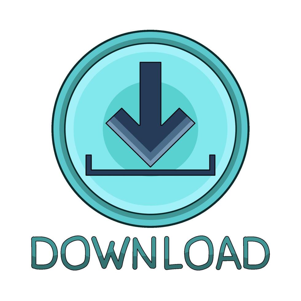 illustration of download vector