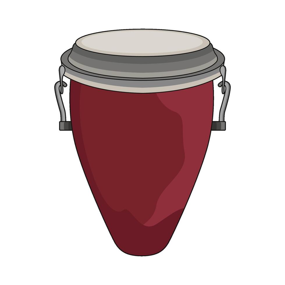 illustration of conga drum vector