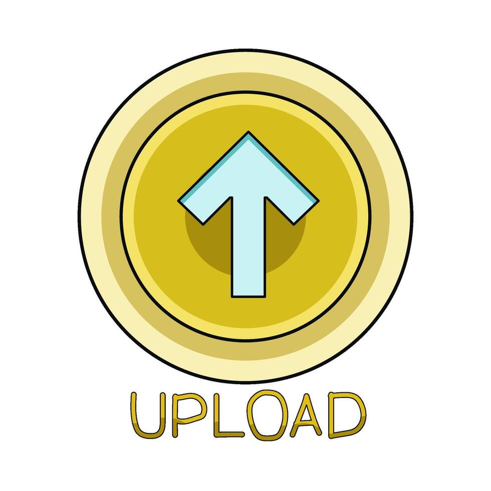 illustration of upload vector