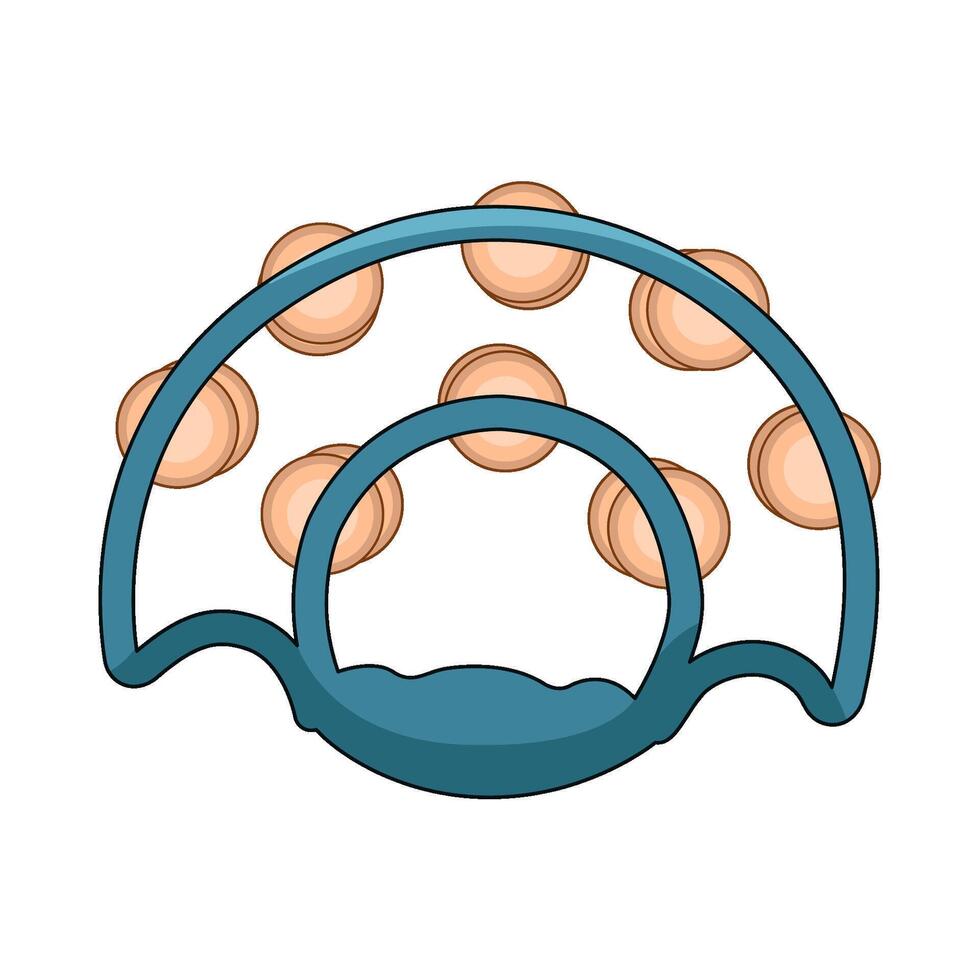 illustration of tambourine vector