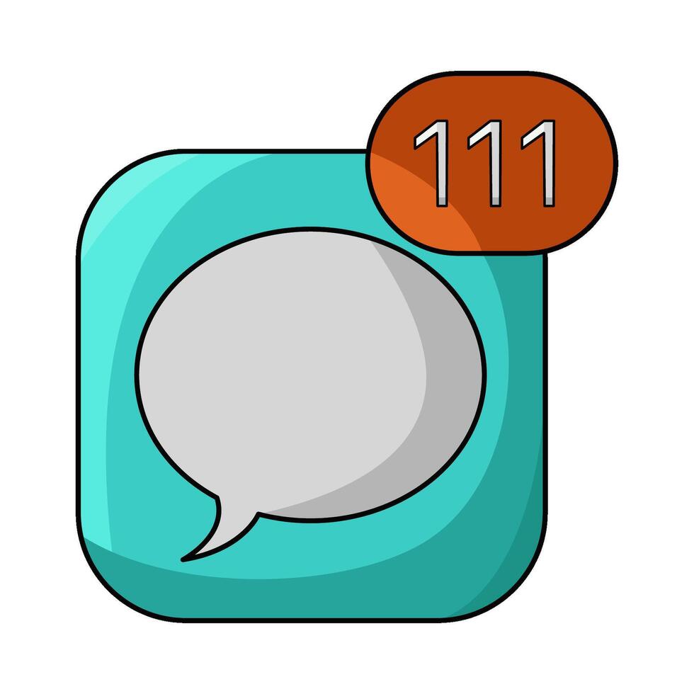 illustration of new message vector