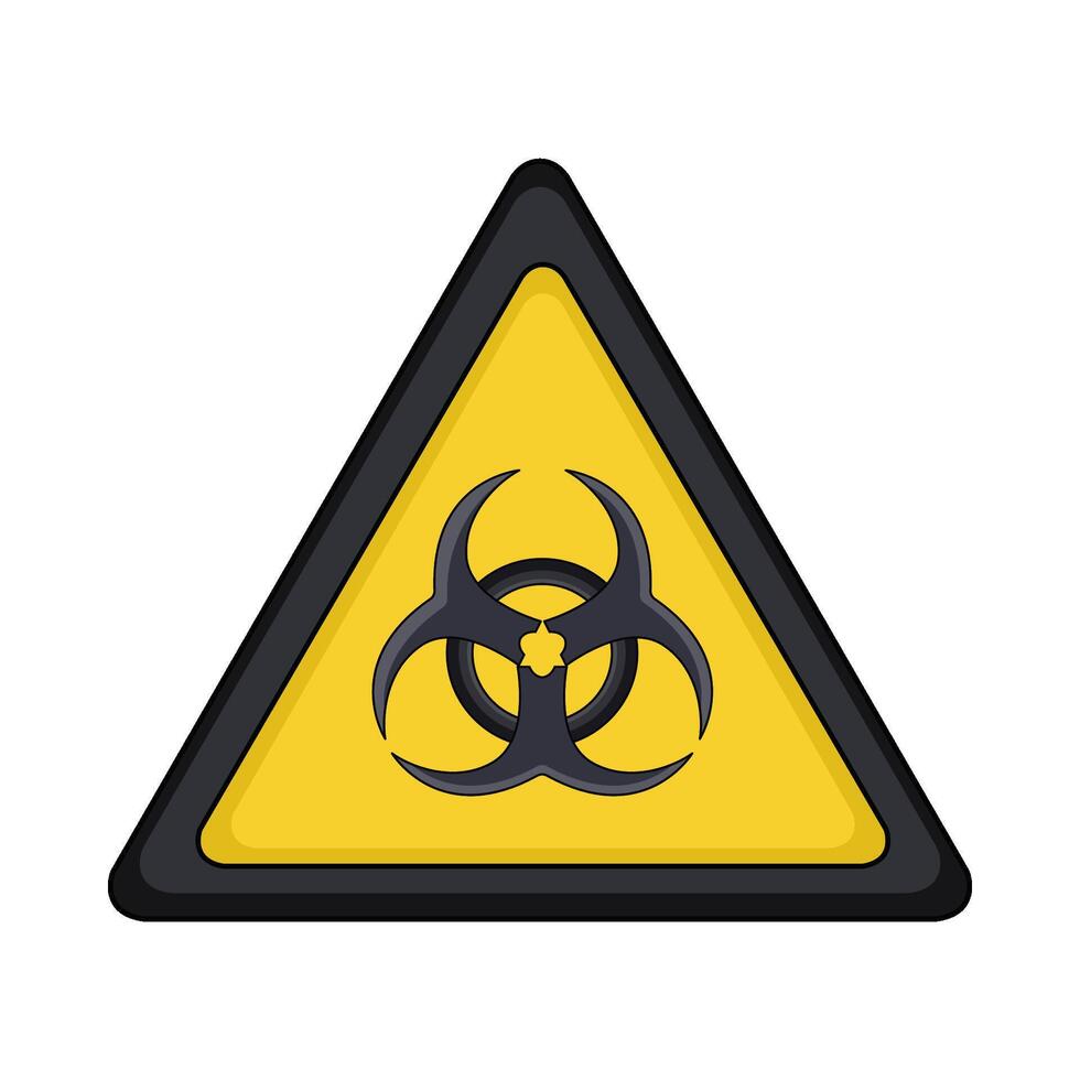 illustration of biohazard warning sign vector