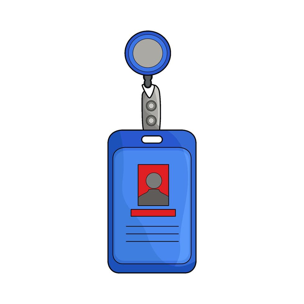 illustration of security id card vector