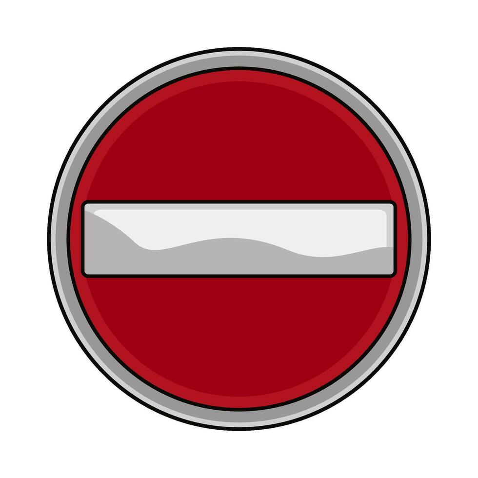 illustration of do not enter vector