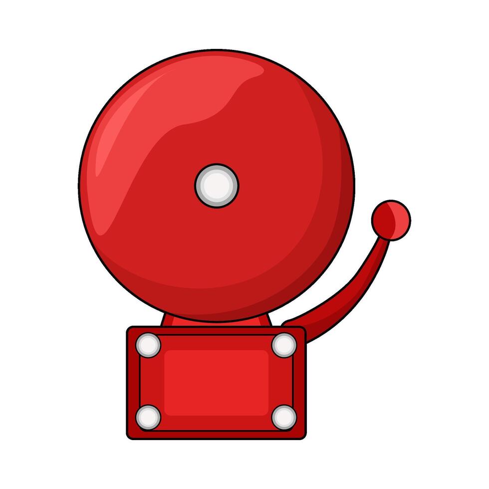 illustration of fire alarm vector