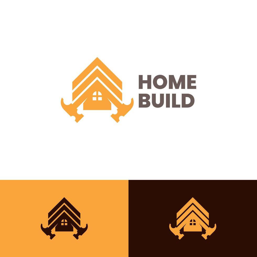 home build logo design vector