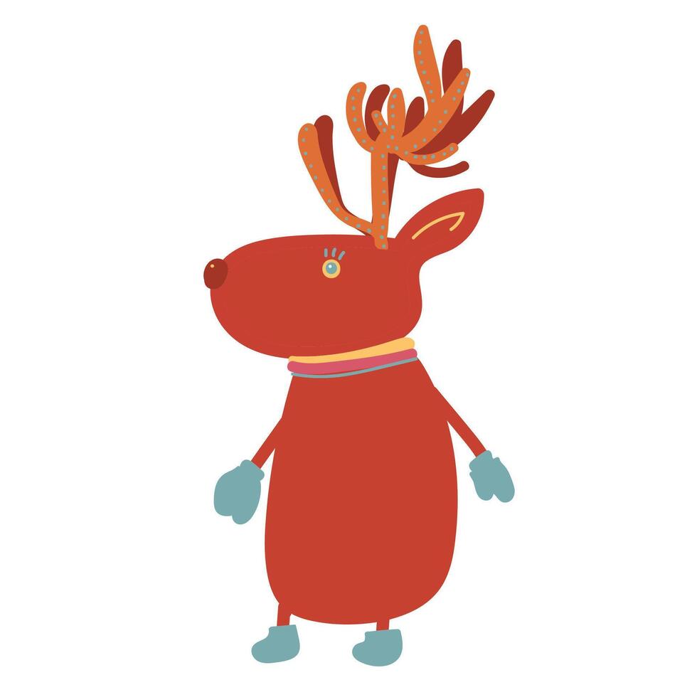 Funny animal in cartoon style. illustration. vector